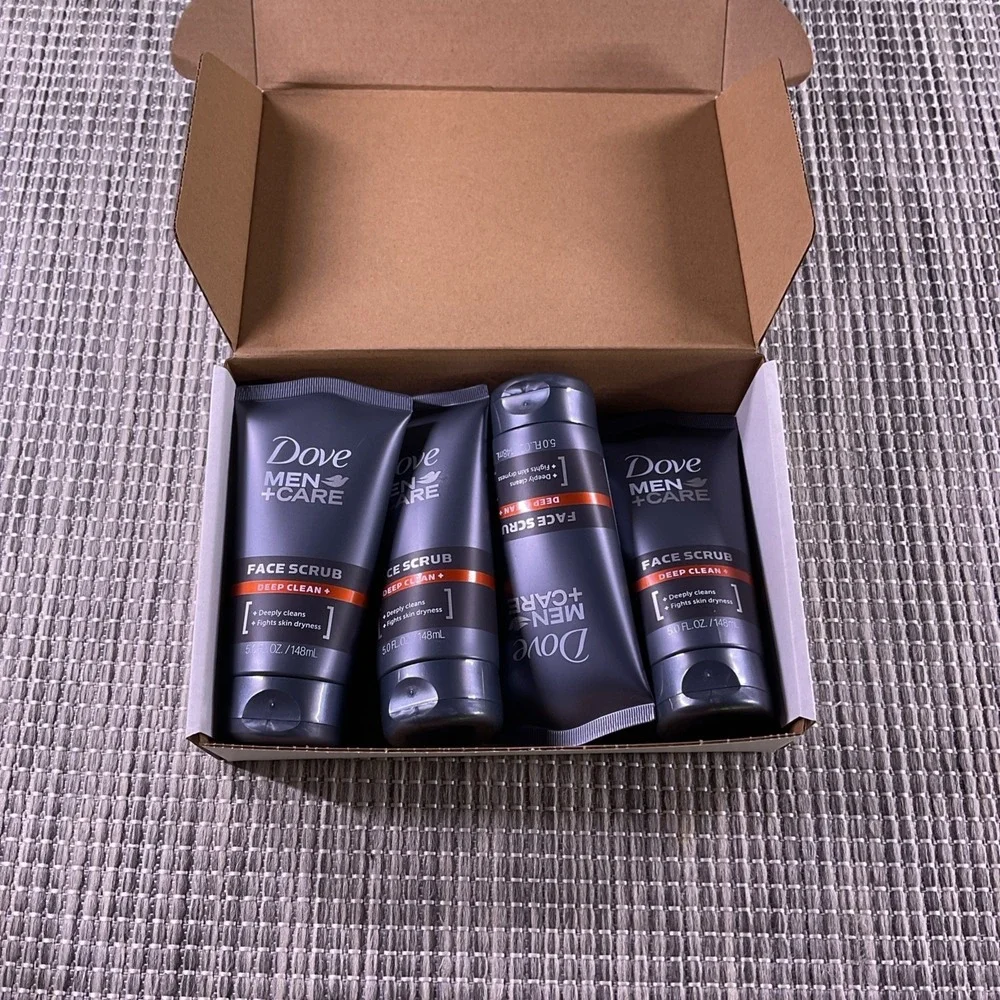 LOT OF 4--Dove Men + Care Face Scrub DEEP CLEAN Each is 5oz.